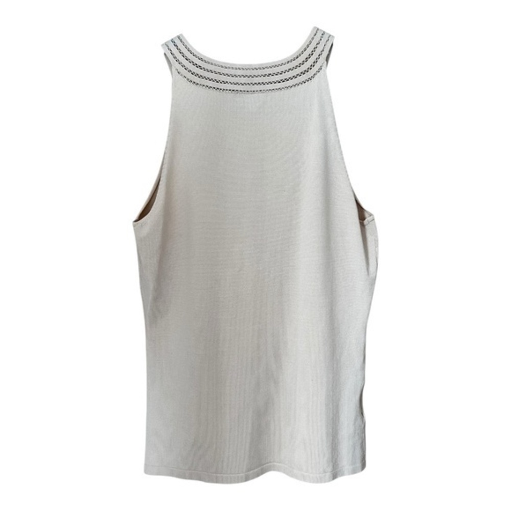 Ann Taylor Beige Silk Blend sleeveless top sz S